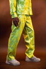 MEJAOUI SILK FLORAL SET – LIMITED EDITION IN LIME GREEN