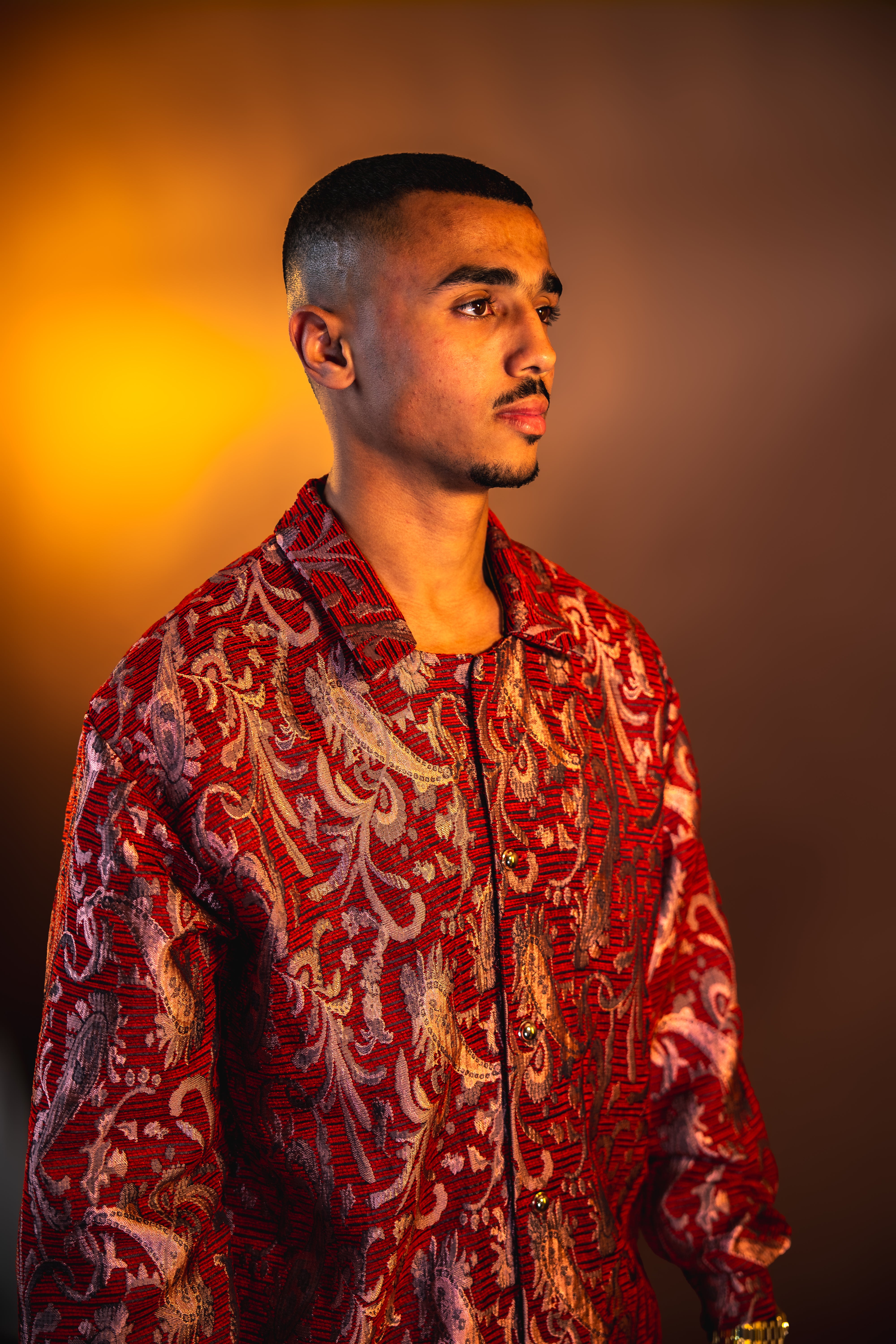 MEJAOUI RED EMBROIDERED SUIT – LIMITED EDITION