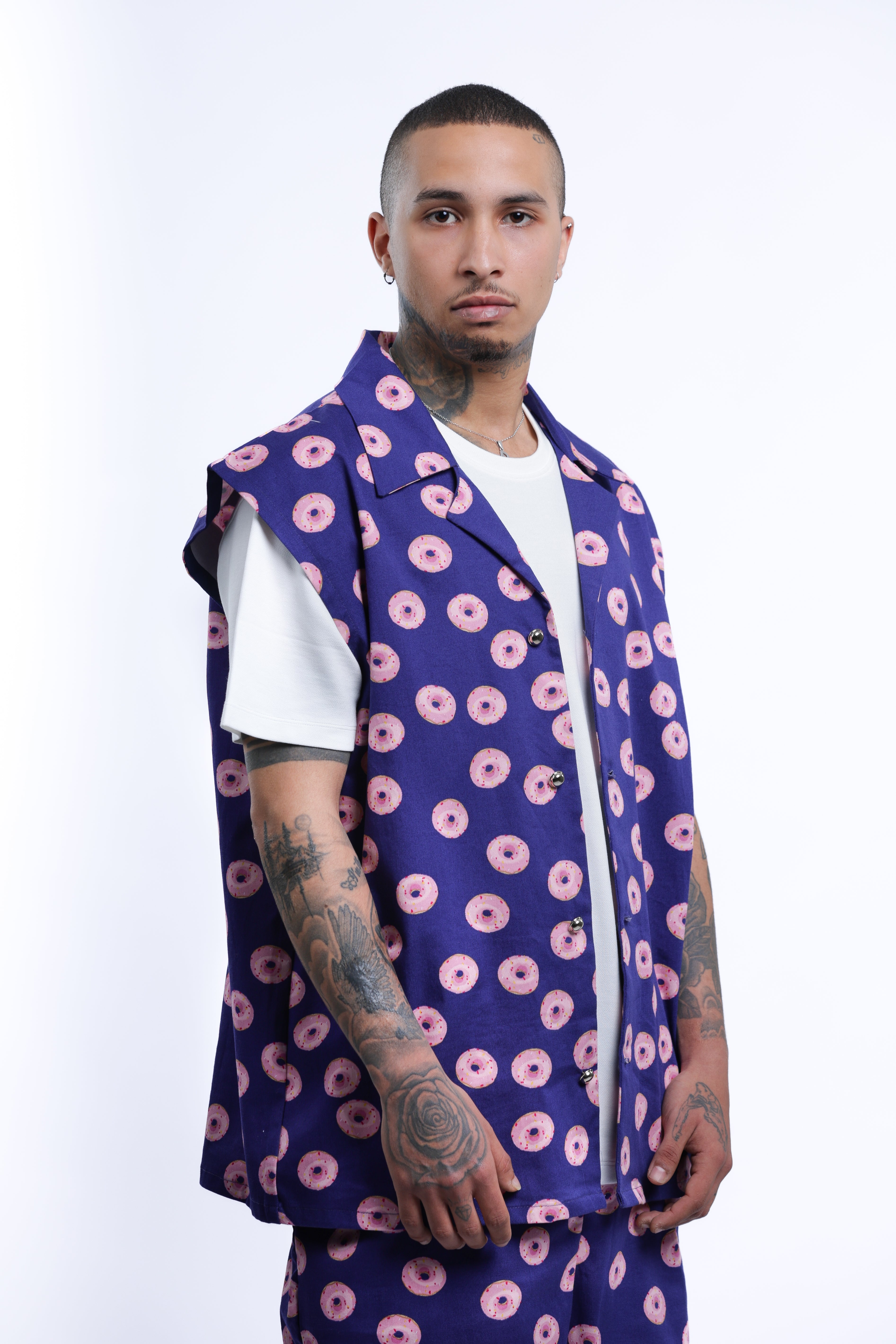 MEJAOUI Midnight Glaze Donut Print Set – Purple Punch