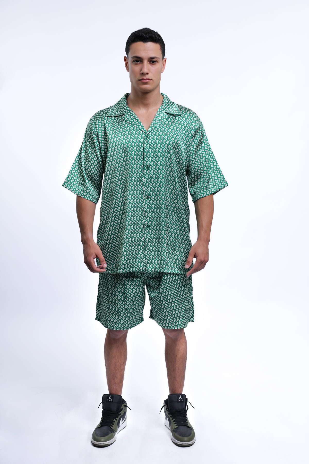 MEJAOUI Emerald Geo Printed Set – Signature Flow
