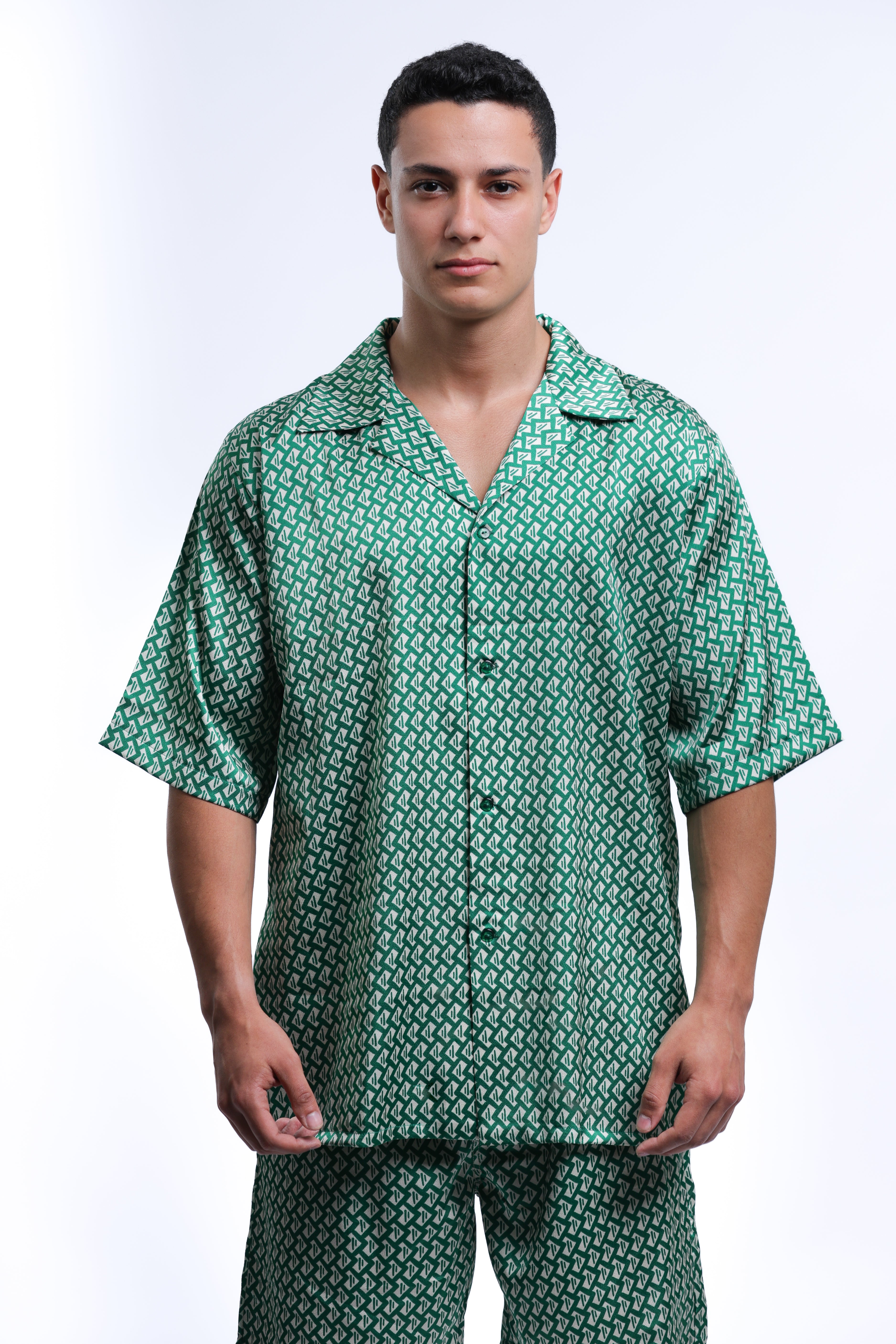 MEJAOUI Emerald Geo Printed Set – Signature Flow