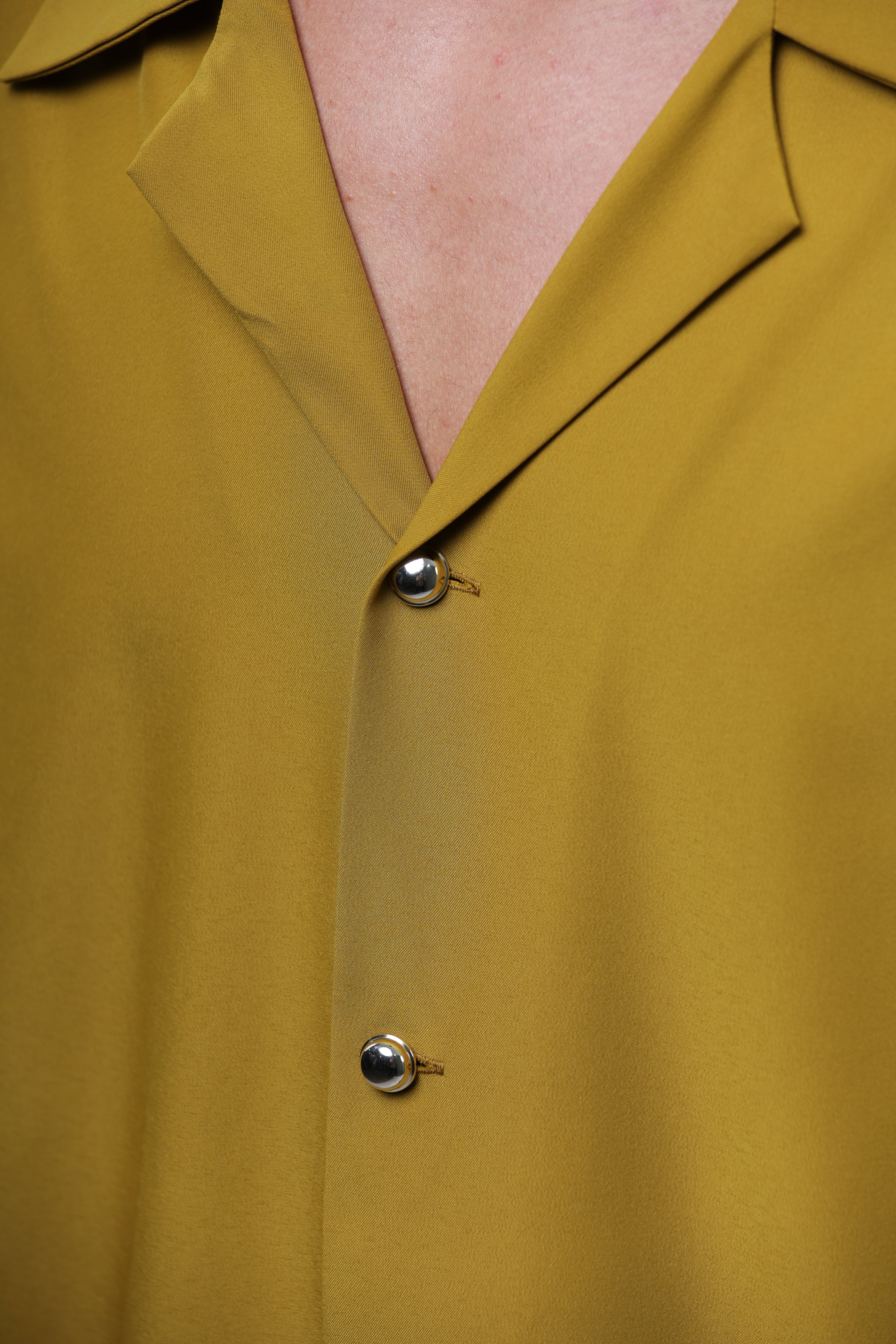 MEJAOUI Sahara Drip Button-Up Set – Mustard Gold