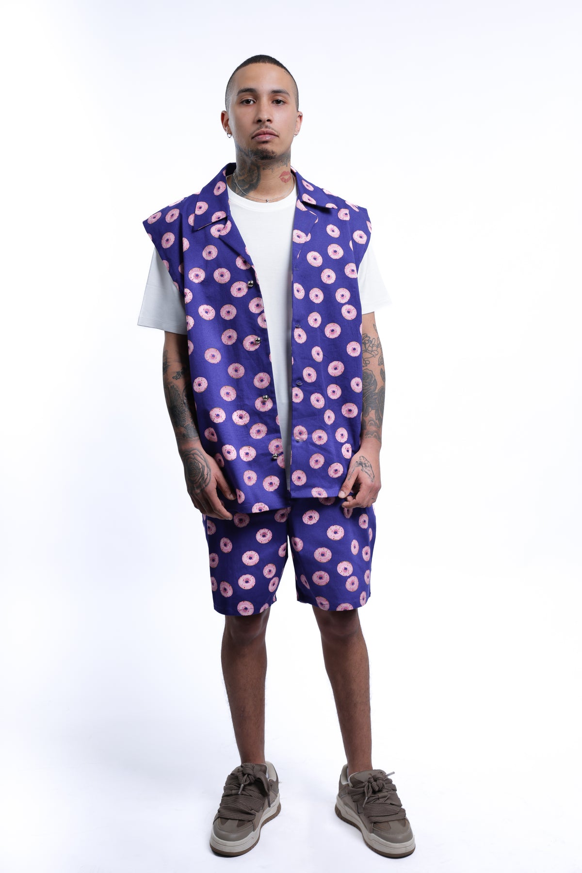 MEJAOUI Midnight Glaze Donut Print Set – Purple Punch